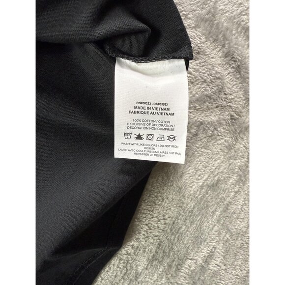 Nike Shirt Tee Mens Large Black Max 90 Loose Fit Embroidered Swoosh DO7392-010 - Picture 7 of 13